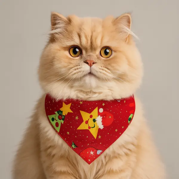 Pack de Pañoletas Navideñas x 5 (Muy pequeña y Gato)