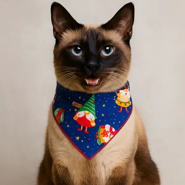 Pack de Pañoletas Navideñas x 5 (Muy pequeña y Gato)