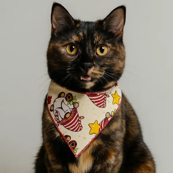 Pack de Pañoletas Navideñas x 5 (Muy pequeña y Gato)